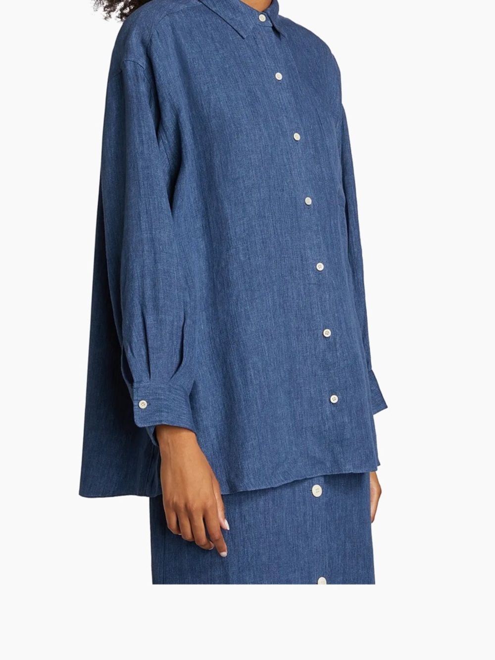 Jenni Kayne Relaxed Silk Oversized Button-Up Shirt